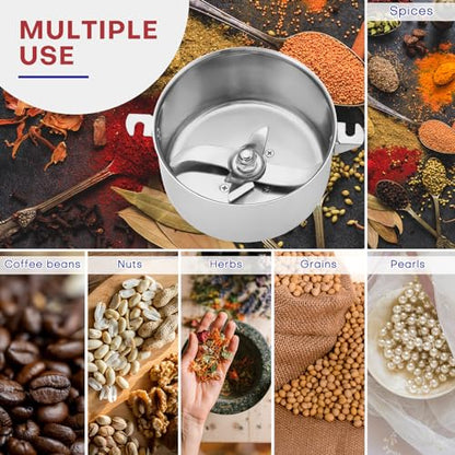 High Speed 150g Electric Grain Mill Machine Spice Herb Grinder 750W