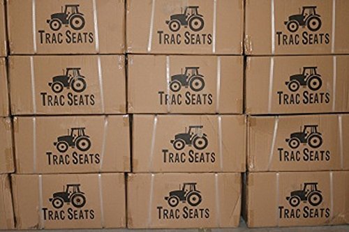TRAC SEATS BLACK WAFFLE STYLE UNIVERSAL TRACTOR SUSPENSION SEAT WITH TILT FITS JOHN DEERE 2350 2355 2440 5400 5410 6110 6800 (SAME DAY SHIPPING - GET IT FAST! VIEW OUR TRANSIT MAP)