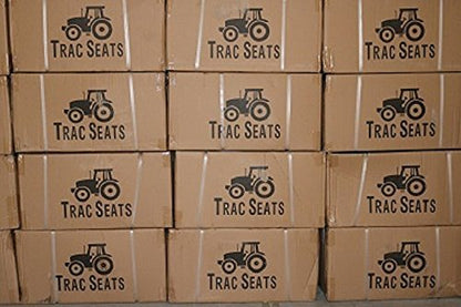 TRAC SEATS BLACK WAFFLE STYLE UNIVERSAL TRACTOR SUSPENSION SEAT WITH TILT FITS JOHN DEERE 2350 2355 2440 5400 5410 6110 6800 (SAME DAY SHIPPING - GET IT FAST! VIEW OUR TRANSIT MAP)