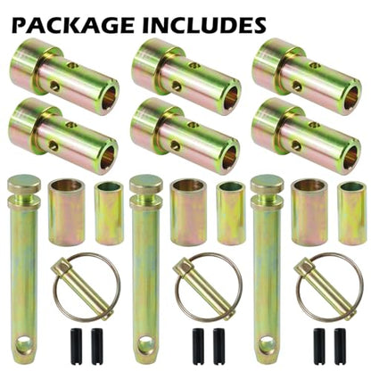 3 Pack TK95029 CAT 1 Quick Hitch Bushings, Quick Hitch Adapter - color: 3 Pack