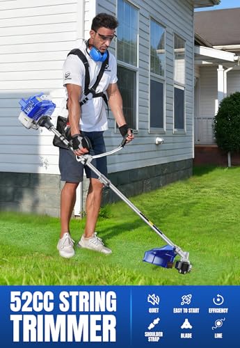 Wild Badger Power Gen2 52cc 18" Gas SWeed Wacker & Brush Cutter 3 in 1