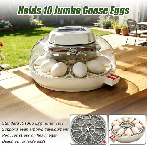 JGT360 Large Goose Egg Turner Tray for Nurture Right 360 Incubator, 10 Egg