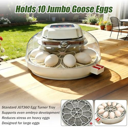 JGT360 Large Goose Egg Turner Tray for Nurture Right 360 Incubator, 10 Egg