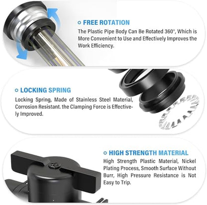 TAILONZ 1/2"ODx1/4"NPT Push-to-Connect Fitting Ball Control Valve 3Pcs - size: 1/2"OD x 1/4"NPT/3PCS