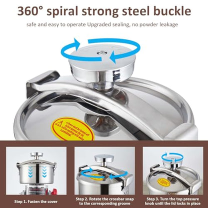 BI-DTOOL Electric Grain Mill Grinder 2800W Dry Material Grinding Machine 1000g Stainless Steel Pulverizer 36000r/min High-speed Grain Mill 270° swingable Superfine powder for Home and Commercial 1000g - size: 1000g
