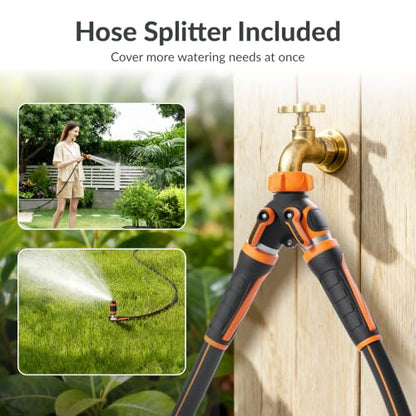 Giraffe Tools Retractable Hose Reel 1/2" x 100 ft with Hose Splitter