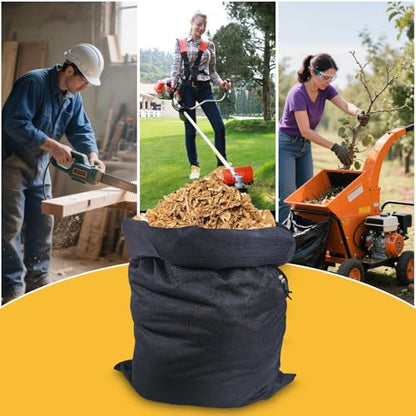 Wood Chipper Bag Collection for Craftsman Electric Shredder Mulcher, Universal 24x60 Leaf Mulcher Collection Bag Fits Most Brand (1-PACK 20 * 60) - size: 1-PACK 20*60