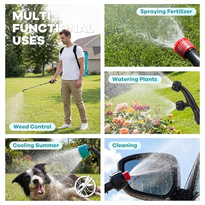 Garvee 3.17 Gal 18V Battery Powered Backpack Sprayer with 2Ah Battery - size: 3.17 gal