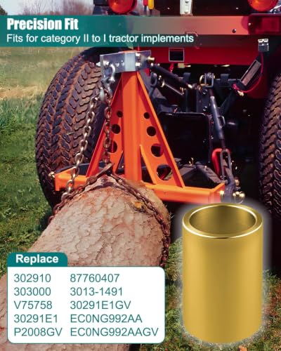5 Pack Lower Lift Arm Bushing Fit for Category II to I Tractor Cat 1 to Cat