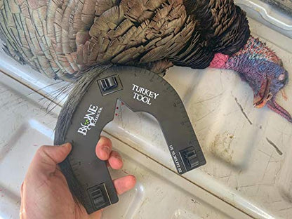 Bone Collector Turkey Tool, Turkey Fan Mount, Curing Mount, Fan and Beard Measurement Tool