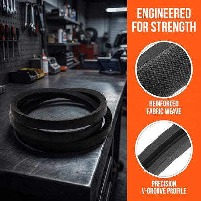 2 Part 157769 532157769 Lawn Mower Drive Belt (3/8" X 32.6") Compatible with AYP Roper Sears 146527 532146527 137078 532137078 for Husqvarna 22" self propelled Walk Behind Garden Tractor - color: 3/8" X 32.6"