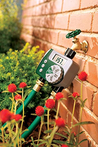 Orbit Programmable Digital Hose Watering Timer - 2 Outlet - Battery Powered - with LCD Screen - Built-in Rain Delay - Water-Resistant - 58910 - size: 2 Outlet