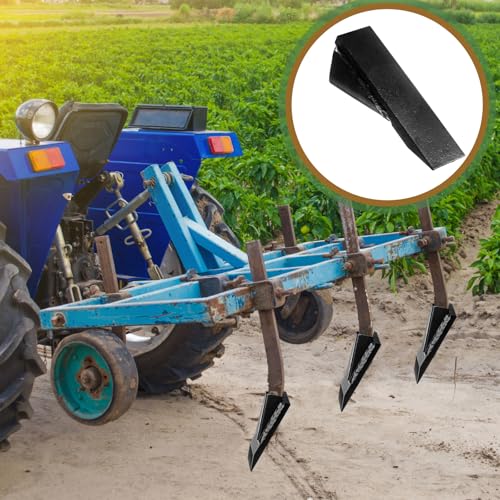 Shimeyao 6 Pack Replacement Box Blade Shank Points Box Scape Blade Ripper Shanks Tips Crimp, Weld on, Replacement, Digging, Plowing for 3/4 Thick Shanks or Tractor Scarifier