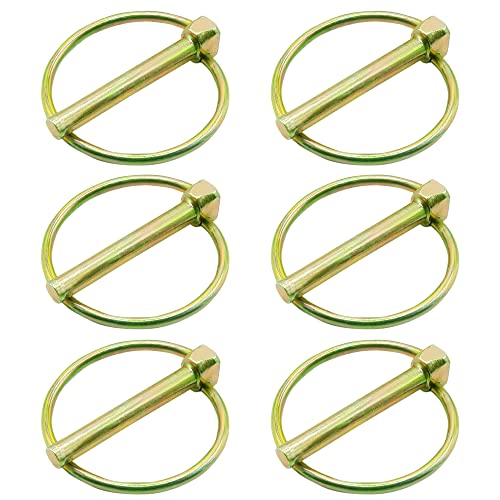 6 Pcs of Lynch Pin Assortment (1/4”x1-3/4”) - size: 1/4" x 1-3/4"