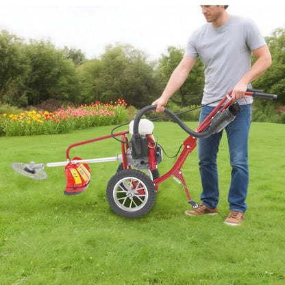 4HP 3-in-1 Gasoline Cultivator, 4-Stroke 63CC Lawn Mower - size: 4HP 3-in-1