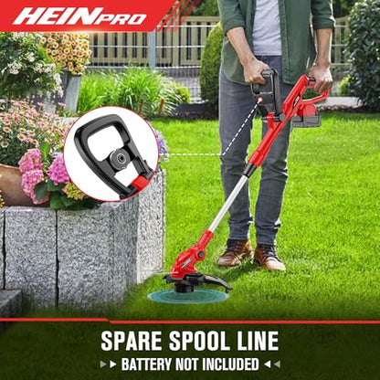 HEINPRO Cordless String Trimmer Compatible with Milwaukee M18 Battery - size: 12.01-INCH