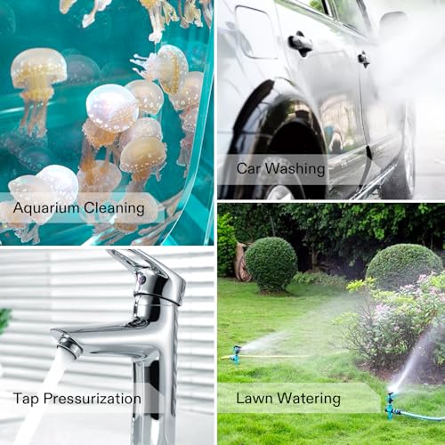 VIVOSUN 1/10HP Water Transfer Pump, 330 GPH Utility Pump with ON/OFF Switch - size: 9"×8"-330 with ON/OFF Switch