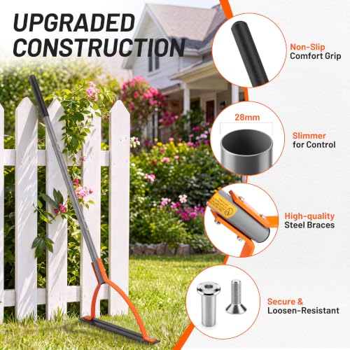 Walensee 48.4in Double-Edged Scythe, Weed Cutter for Cutting Weeds & Grass - size: 48.4"