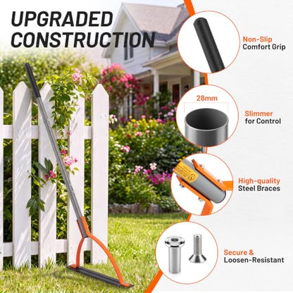 Walensee 48.4in Double-Edged Scythe, Weed Cutter for Cutting Weeds & Grass - size: 48.4"