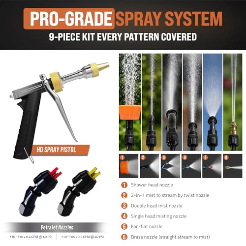 PetraTools HD4000 Battery Powered Backpack Sprayer, 8 Hr Runtime, 9 Nozzles - style: HD4000 Pro Series