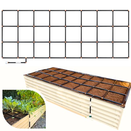 Garden Grid 3x8 | Garden Irrigation Kit for Raised Beds | Pre-Assembled - size: 3x8, style: Standard