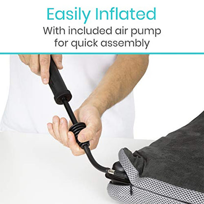 Vive Inflatable Wheelchair Air Seat Cushion - Adjustable Air Pressure