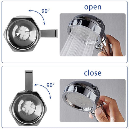 Shower Head Brass shut off Valve,Water Flow Control Valve for shower head,Water Pressure Regulator G1/2，Chrome