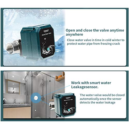 FRANKEVER DN15 Smart Water Valve WiFi Remote Control Faucet Timer 1/2" Hose - color: DN15