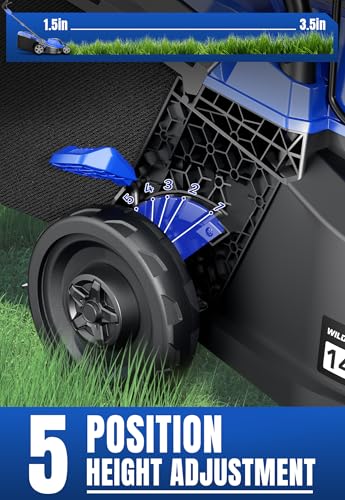 Wild Badger Power 40V 14-in Brushless Electric Cordless Lawn Mower Kit - style: 40V 14" Push