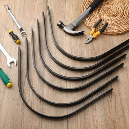Blulu 12 Pack Rock Rake Tines 1" x 5/16" One Bolt Mount Replacement for Landscape Rakes Heat-Treated Clam Rake Tines for Clamming Yard Equipment Maintenance and Restoration
