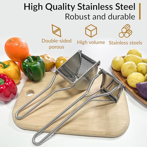 SPEENSUN Potato Ricer, 22oz Large Capacity, Heavy Duty Stainless Steel - color: Silver