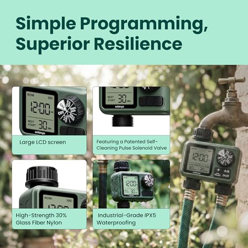 Garden Hose Sprinkler Timer 1 or 2 Outlet Programmable Controller - style: 2-Zone