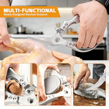 Heavy Duty Poultry Shears Chicken Turkey Fish Veg Bone Cut