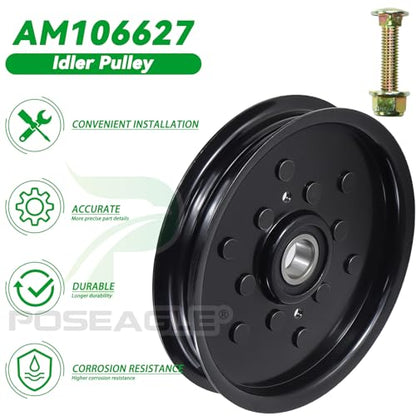 AUC16698 Idler Pulley for John Deere Z425 Z225 Z445 Lawn Tractors - color: A10 1xAM106627