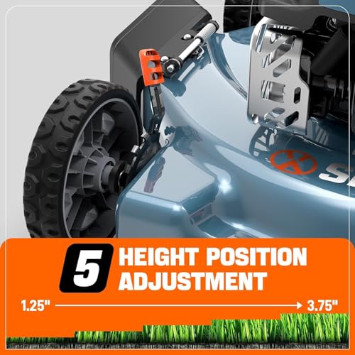 SENIX 20 inch Gas Push Lawn Mower, 144 cc 4-Cycle Push Mower Gas