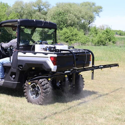 Master Mfg 8-Nozzle Folding Broadcast Sprayer Boom Kit - 13ft Swath - color: Black, size: 13-ft Spray Swath, style: Heavy-Duty