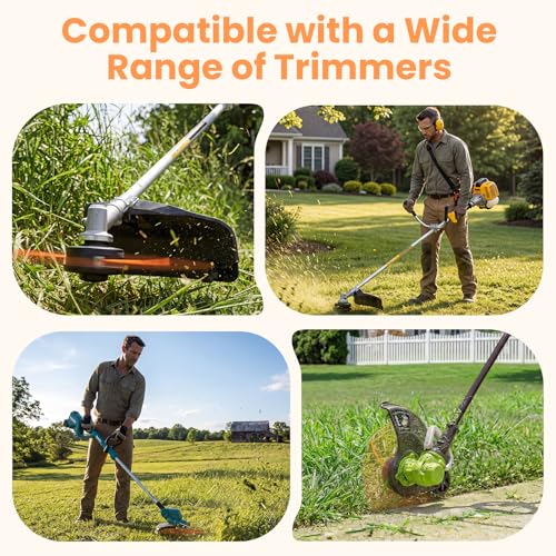 YWTESCH 105 Trimmer Line, 0.105" x 1LB, 300-Foot Heavy Duty Twisted Hexagonal Dual Core Weed Wacker String for Gas and Electric Trimmer, Fits Most of String Trimmers Standard Models - size: 1lbs x .105in