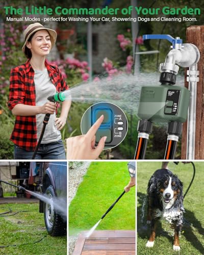 WiFi Water Timer 2 Zone for Garden Hose, 2-Pack - size: 2*2 Outlet