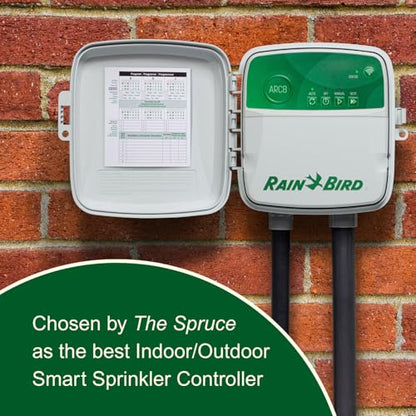Rain Bird ARC8 App-Based Indoor/Outdoor Smart WiFi Irrigation Sprinkler Timer/Controller, 8-Zone/Station, EPA WaterSense Certified, Compatible with Alexa, Indoor/Outdoor 8-Station - style: Indoor/Outdoor 8-Station