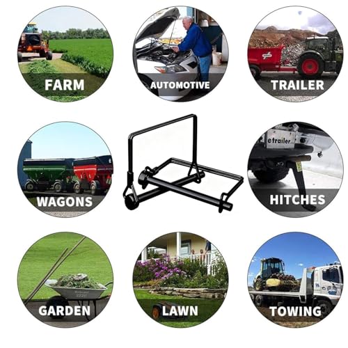 4 Pack 1/4 x 2-3/4 Inch Trailer Hitch Pin Heavy Duty Carbon Steel Towing Coupler Pin Quick Release Hitch Clip PTO Locking Pin for Truck, Tractor, Farm Equipment - size: 1/4x2-3/4