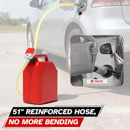 Bonviee Fuel Transfer Pump with Auto-Stop, 3.8 GPM, Battery or USB Powered