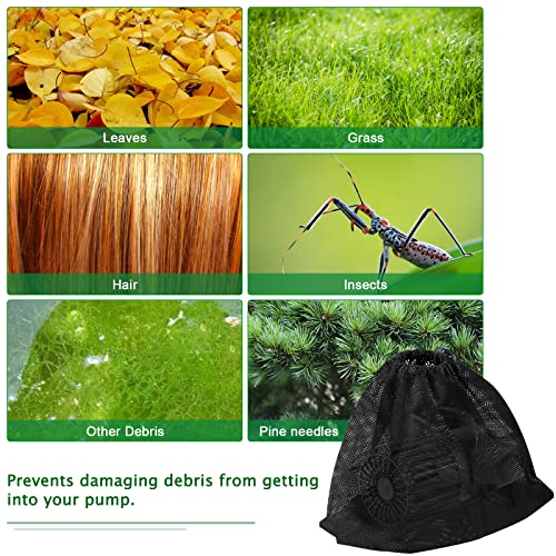 2 Pack Pump Barrier Bag, Pond Pump Filter Bag,17.7" x 17.7" - style: 2Pcs-17.7"x 17.7"