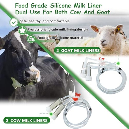 14L Cow and Goat Milking Machine Portable & Electric Milker