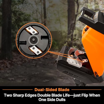 LawnMaster Electric Wood Chipper 1.8'' Cutting Diameter with Bag, FD1503 - style: Collection Bag