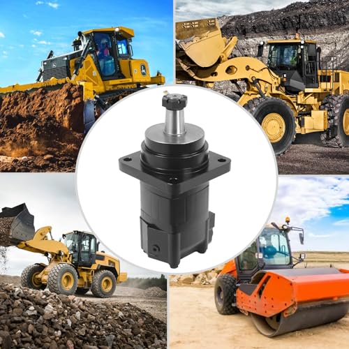 Hydraulic Wheel Motor 105-1006-006 High Torque Replacement, 555N·m 23.8KW Cast Iron Motor for Eaton Char-Lynn 2000 Series, Fits Forging/Mining Machinery