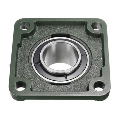 uxcell 2pcs UCF210-32 Pillow Block Bearings 2 inch Bore Self Alignment, Solid Cast Iron Base Square Flange Mounted Chrome Steel Bearings - size: UCF210-32
