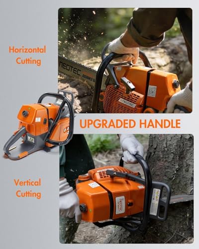 NS892V1 92cc Gas Powered Chainsaw 42" Bar & Chain 5.2KW 7HP 2-Cycle Engine Heavy-Duty Professional Forestry Saw for Large Wood Cutting Compatible with MS660 G660 Parts - size: 42 inch