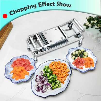 Vegetable Chopper Veggie Cutter Onion Food Potato Tomato Dicer With Blade - color: 4 Blade