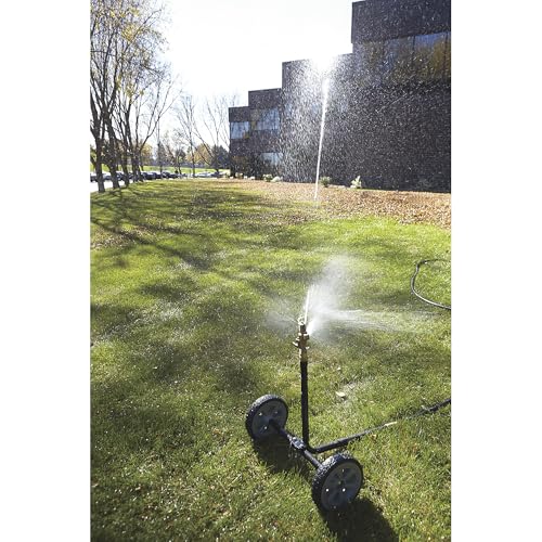 Strongway Wheeled Sprinkler, 6-10 GPM, 100ft. Coverage, 7,800 Sq. Ft. - size: 2 Nozzles