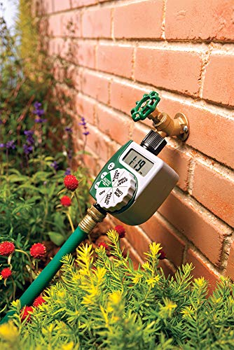Orbit 61014 Automatic Garden Box Irrigation System - Complete 64 Sq Ft Coverage Kit with Digital Hose Timer & Quick-Connects - style: Traditional Timer